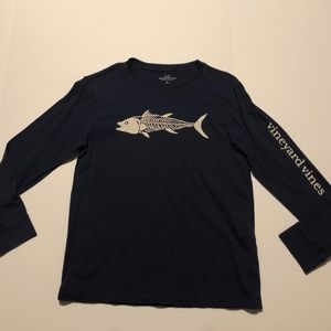 Kids Navy Blue Vineyard Vines Size Large Tee